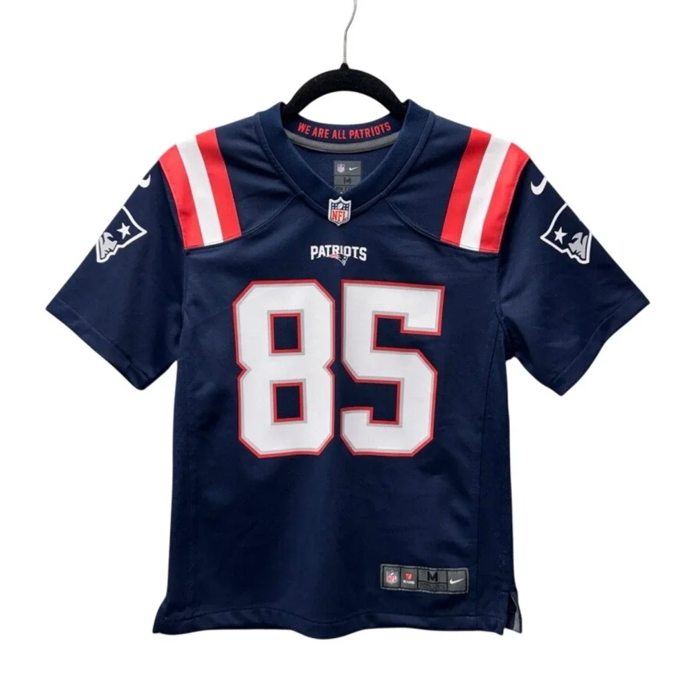 Nike NFL New England Patriots Hunter Henry 85 Jersey Youth Medium 10/12 Navy